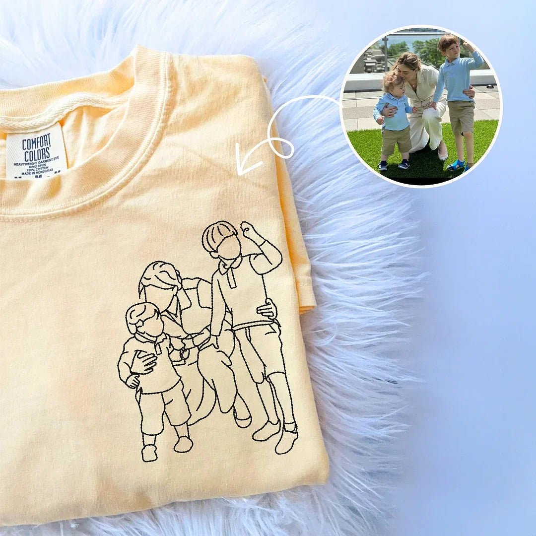 Speciale Festa Della Mamma: Felpa Con Foto Personalizzata "Ricordi Ricamati"
