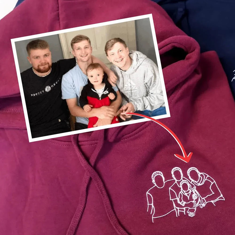 Speciale Festa Della Mamma: Felpa Con Foto Personalizzata "Ricordi Ricamati"