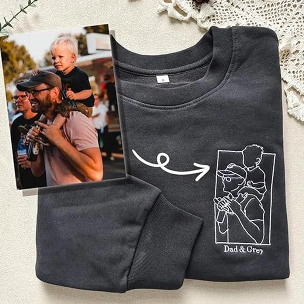 Speciale Festa Della Mamma: Felpa Con Foto Personalizzata "Ricordi Ricamati"