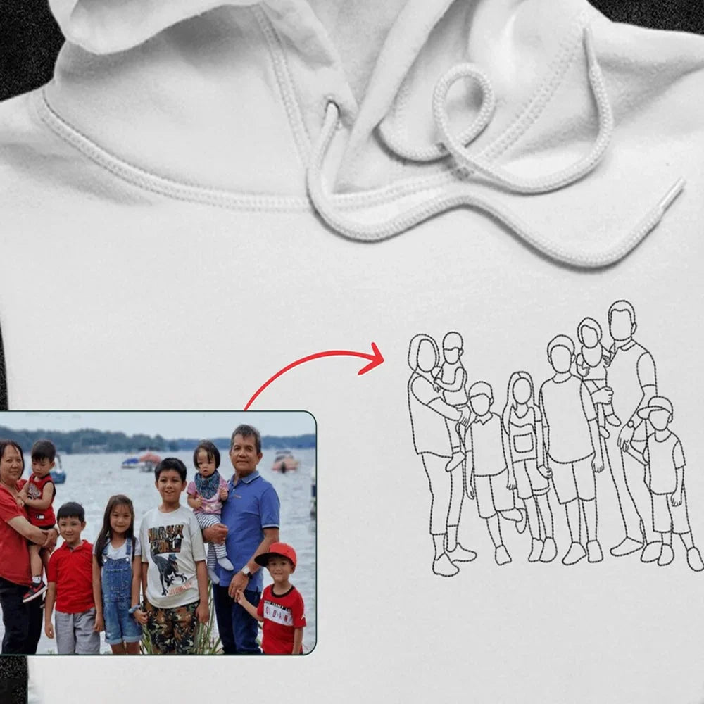 Speciale Festa Della Mamma: Felpa Con Foto Personalizzata "Ricordi Ricamati"