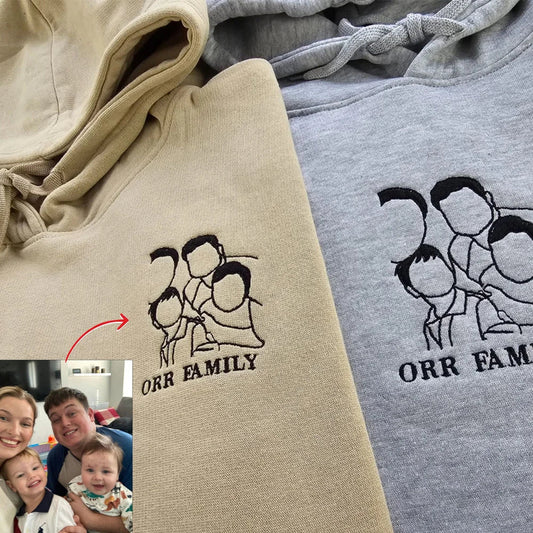 Speciale Festa Della Mamma: Felpa Con Foto Personalizzata "Ricordi Ricamati"