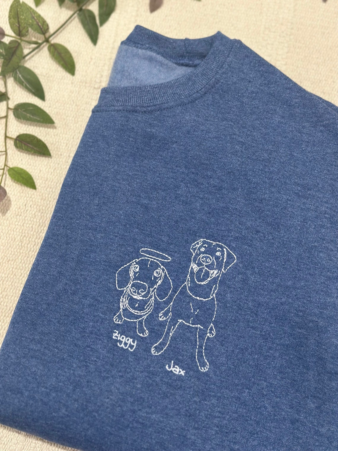 Felpa girocollo con ritratto di animale domestico personalizzato, regalo con volto di animale domestico personalizzato