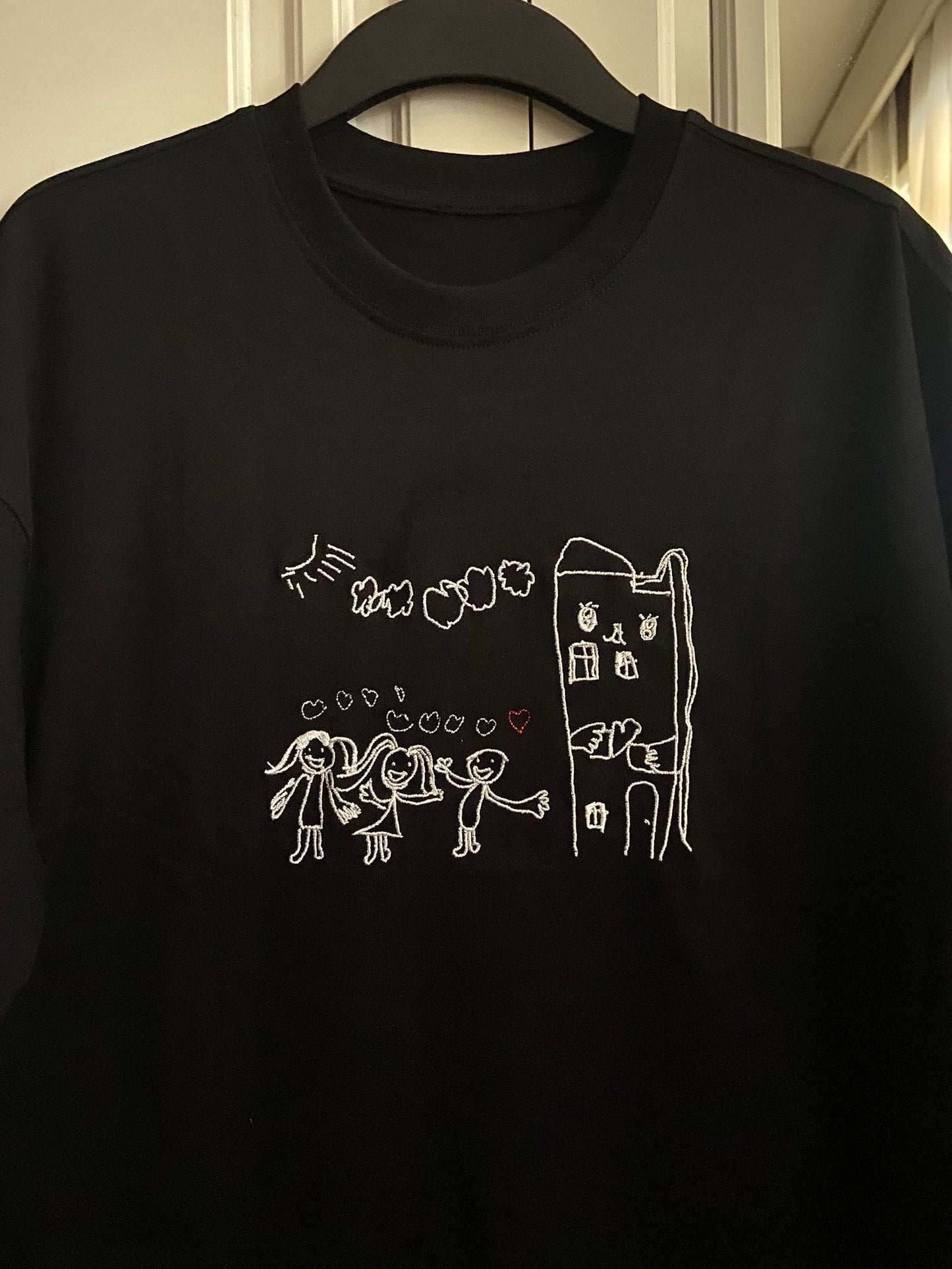 Felpa Con Cappuccio E Maglietta Con Foto Personalizzata Per Bambini Ricamata Come Regalo Unico E Speciale Per Mamme, Papà, Zie E Sorelle
