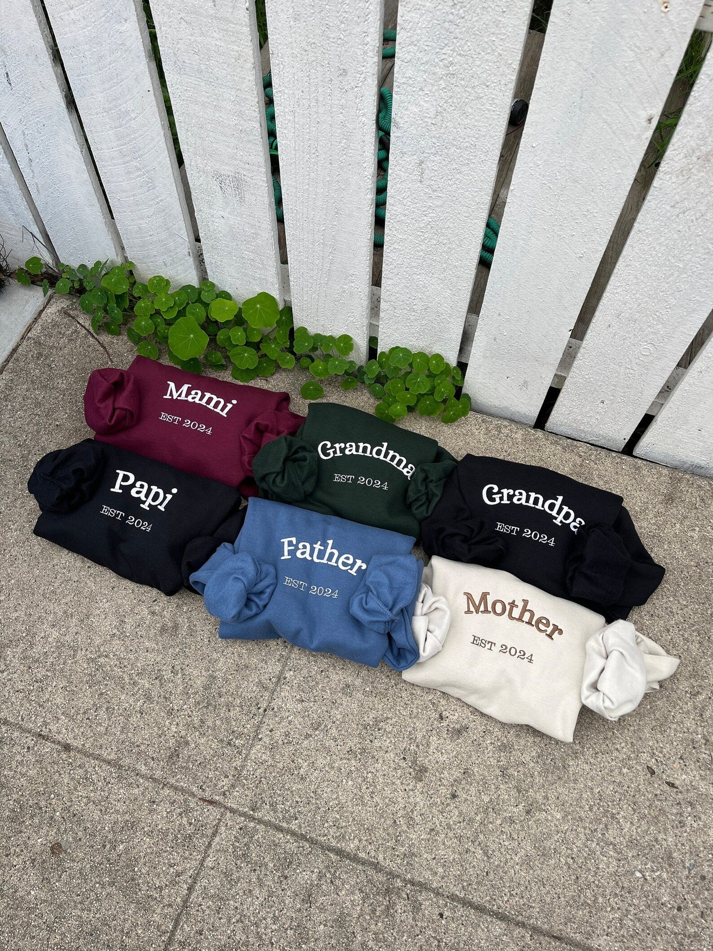 Felpa girocollo ricamata "La mamma non ha papà", felpa "Io sono silenzioso", maglione premaman, regalo per la mamma e il papà, idea regalo per baby shower, neonato