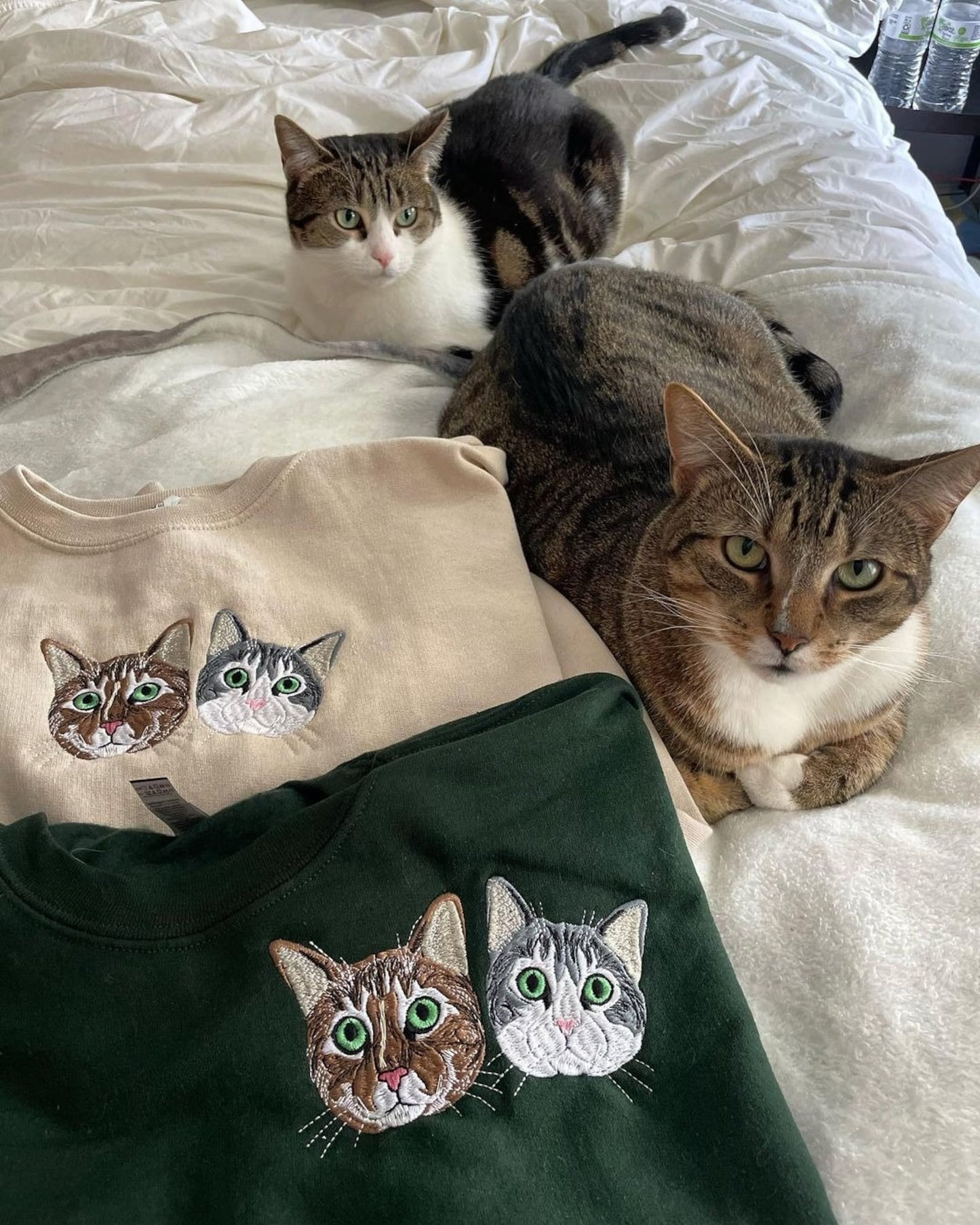 Felpa personalizzata per mamma di cani con viso di animale domestico ricamato, felpa personalizzata con ricamo per animali domestici, ricamo per amanti degli animali, regalo per amica, regalo per lei