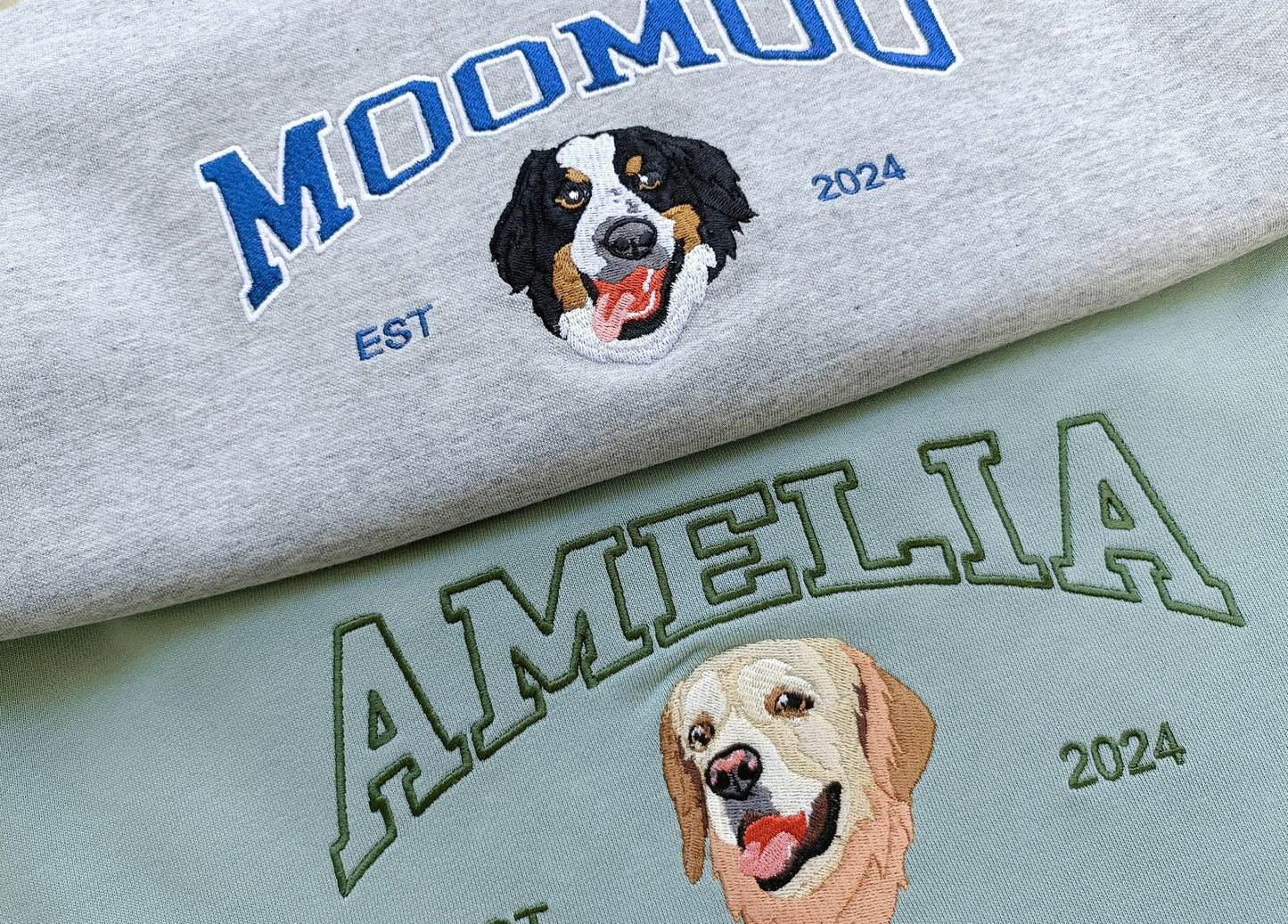 Felpa con cappuccio e ricamo personalizzato con il nome del tuo cane, regalo per il proprietario del cane.