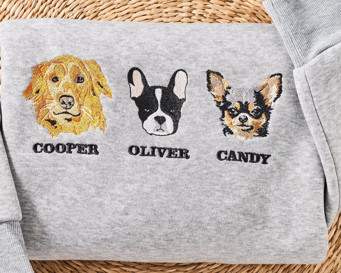 Maglietta personalizzata ricamata per animali domestici, felpa con cappuccio, felpa ricamata personalizzata, regalo per le vacanze, felpa ricamata, regalo per gli amici