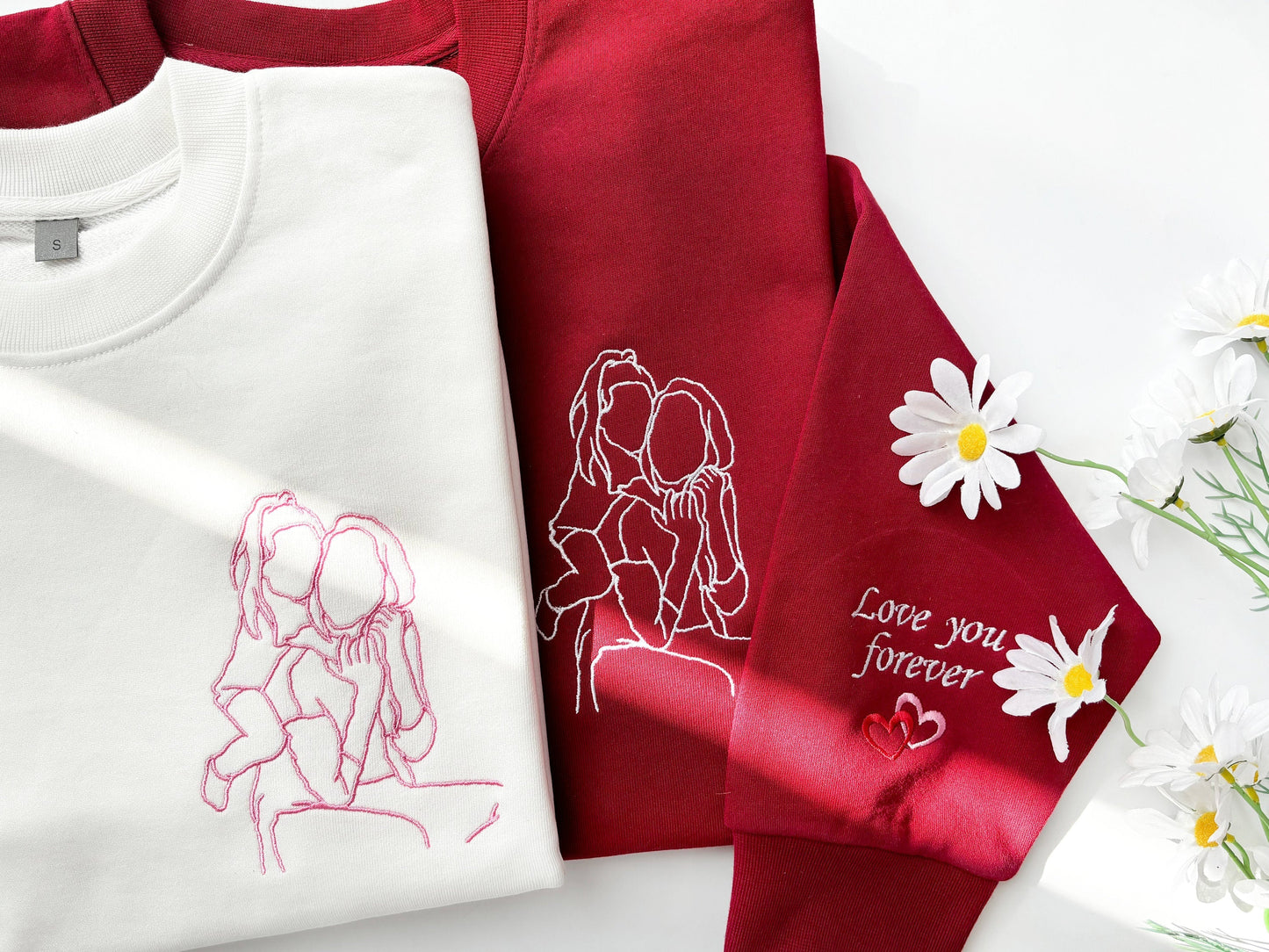 Felpa Personalizzata Per Mamma Bambino, Felpa Ricamata Per Mamma Bambino, Manica Personalizzata Con Nomi Per Bambini, Per Lei, Forma Um