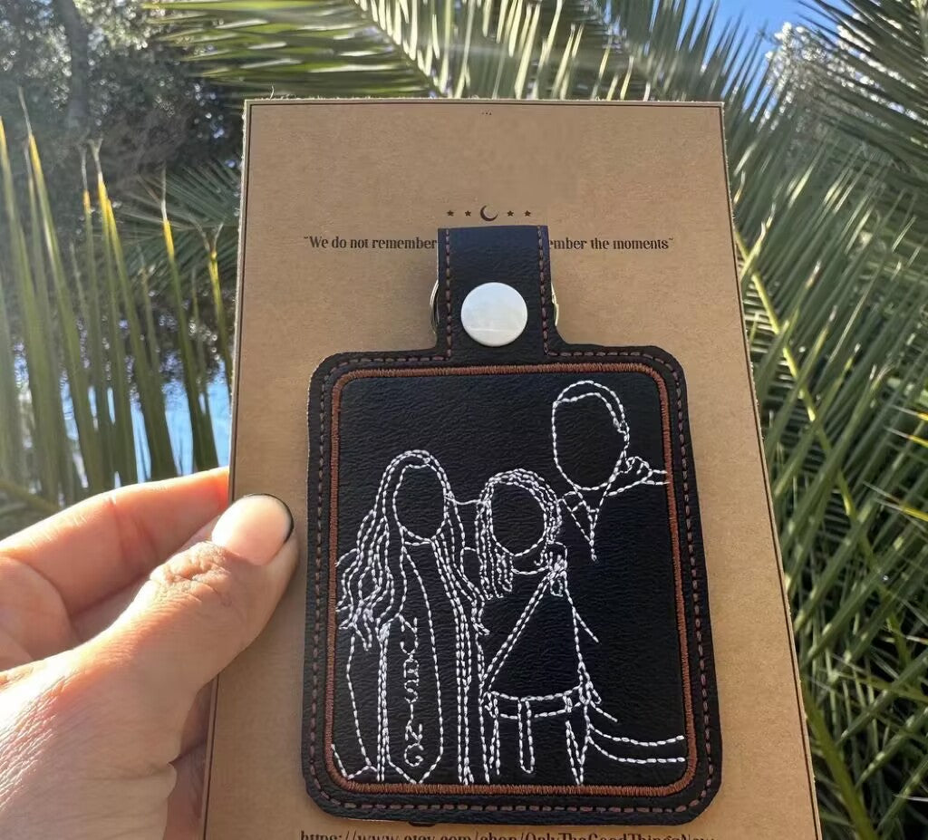 Portachiavi Con Ricamo Personalizzato Per Animali Domestici Portachiavi Con Ricamo Personalizzato Per Animali