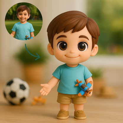Action figure 3D personalizzata da foto – Statuetta personalizzata per bambini Mini figure 3D personalizzate regalo per bambini