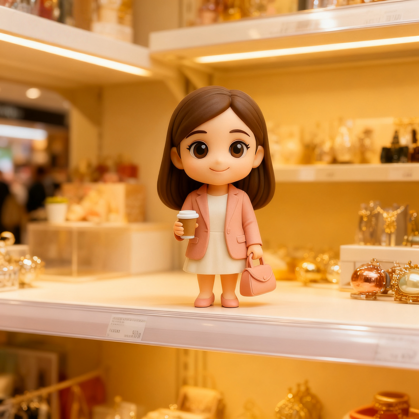 Action figure 3D personalizzata da foto, statuetta personalizzata di donna d'affari, mini figure 3D personalizzata, regalo per donne professioniste