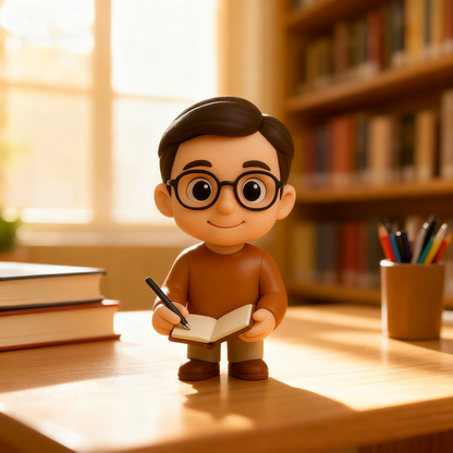 Action figure 3D personalizzata da foto, statuetta di programmatore personalizzata, mini figure di sviluppatore 3D personalizzata in regalo