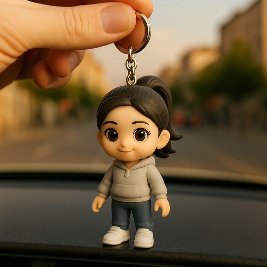 Portachiavi personalizzato con figura 3D da foto, portachiavi fitness personalizzato, regalo per gli amanti dello sport