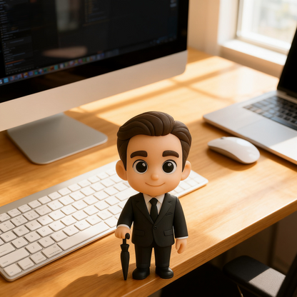 Action figure 3D personalizzata da foto, statuetta personalizzata per impiegato, mini figure aziendale 3D personalizzata, regalo