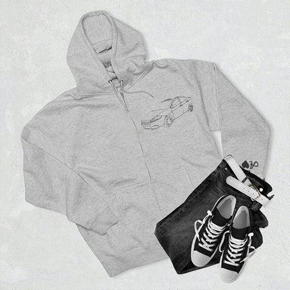 Felpa con cappuccio per auto personalizzata ricamata, felpa per auto personalizzata ricamata, regalo personalizzato per papà, maglietta per auto personalizzata, regalo di felpa personalizzata per lui