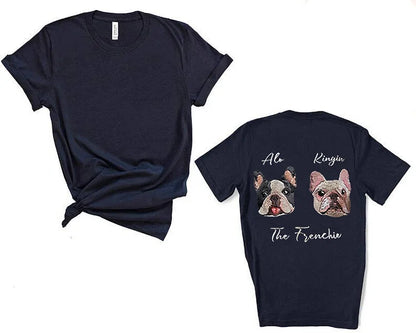 Felpa con cappuccio personalizzata ricamata con testa personalizzata, regalo carino per gli amanti degli animali