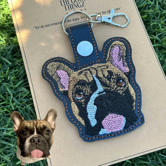 Portachiavi Personalizzato Con Ricamo Per Animali Domestici | Portachiavi Personalizzato Con Ricamo Per Animali Domestici | Ricamo Per Animali Domestici | Ricamo Di Animali | Regali Personalizzati Per Animali Domestici