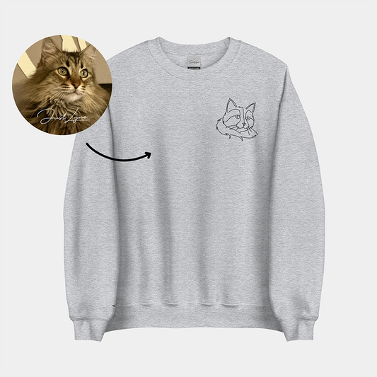 Felpa con cappuccio ricamata personalizzata, regalo per animali domestici