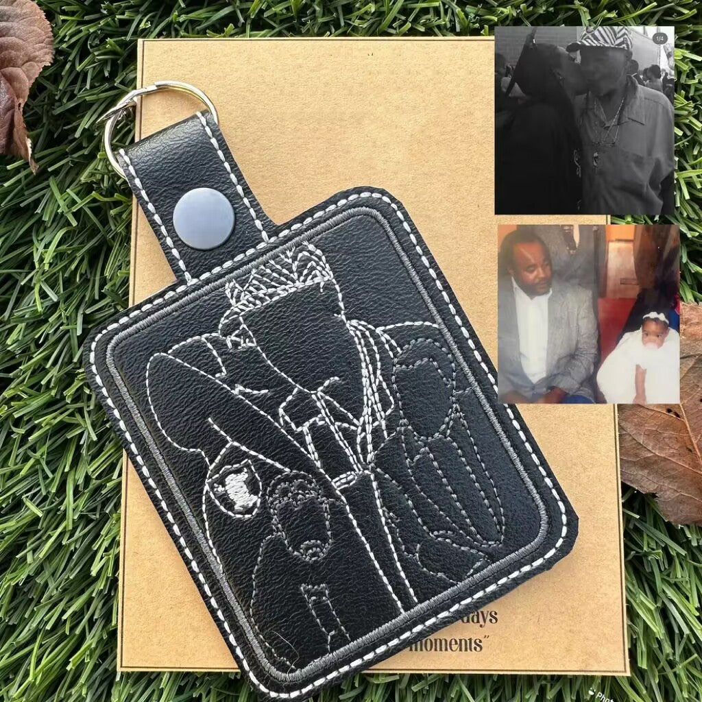 Portachiavi Con Ricamo Personalizzato Per Animali Domestici Portachiavi Con Ricamo Personalizzato Per Animali