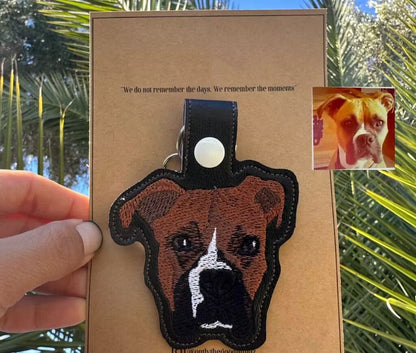 Portachiavi Personalizzato Con Ricamo Per Animali Domestici | Portachiavi Personalizzato Con Ricamo Per Animali Domestici | Ricamo Per Animali Domestici | Ricamo Di Animali | Regali Personalizzati Per Animali Domestici