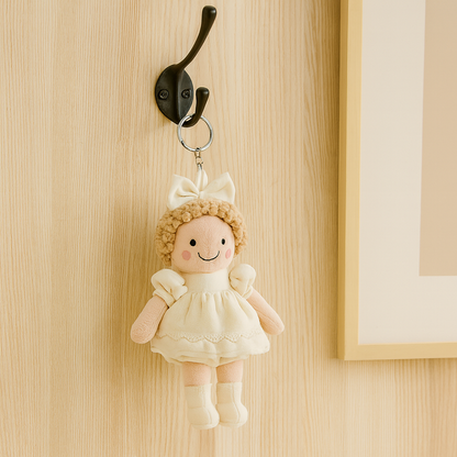 Portachiavi/cuscino di peluche 3D personalizzato con foto di bambino