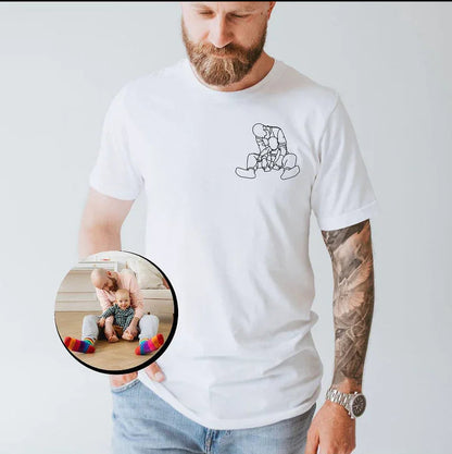Felpa Con Foto Personalizzata Ricamata, Regalo Personalizzato Per Il Nonno, Regalo Unico Per Il Papà