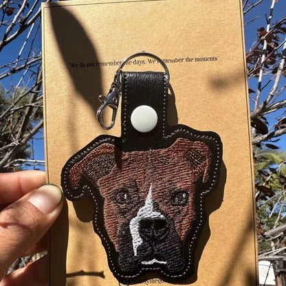 Portachiavi Con Ricamo Personalizzato Per Animali Domestici Portachiavi Con Ricamo Personalizzato Per Animali
