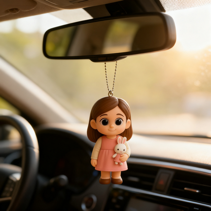 Portachiavi personalizzato con figura 3D da foto | Portachiavi personalizzato per papà | Mini figura personalizzata come regalo per papà