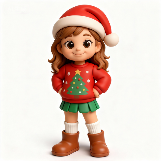 Regalo di Natale Personalizzato – Portachiavi o Mini Figura 3D dalla Tua Foto