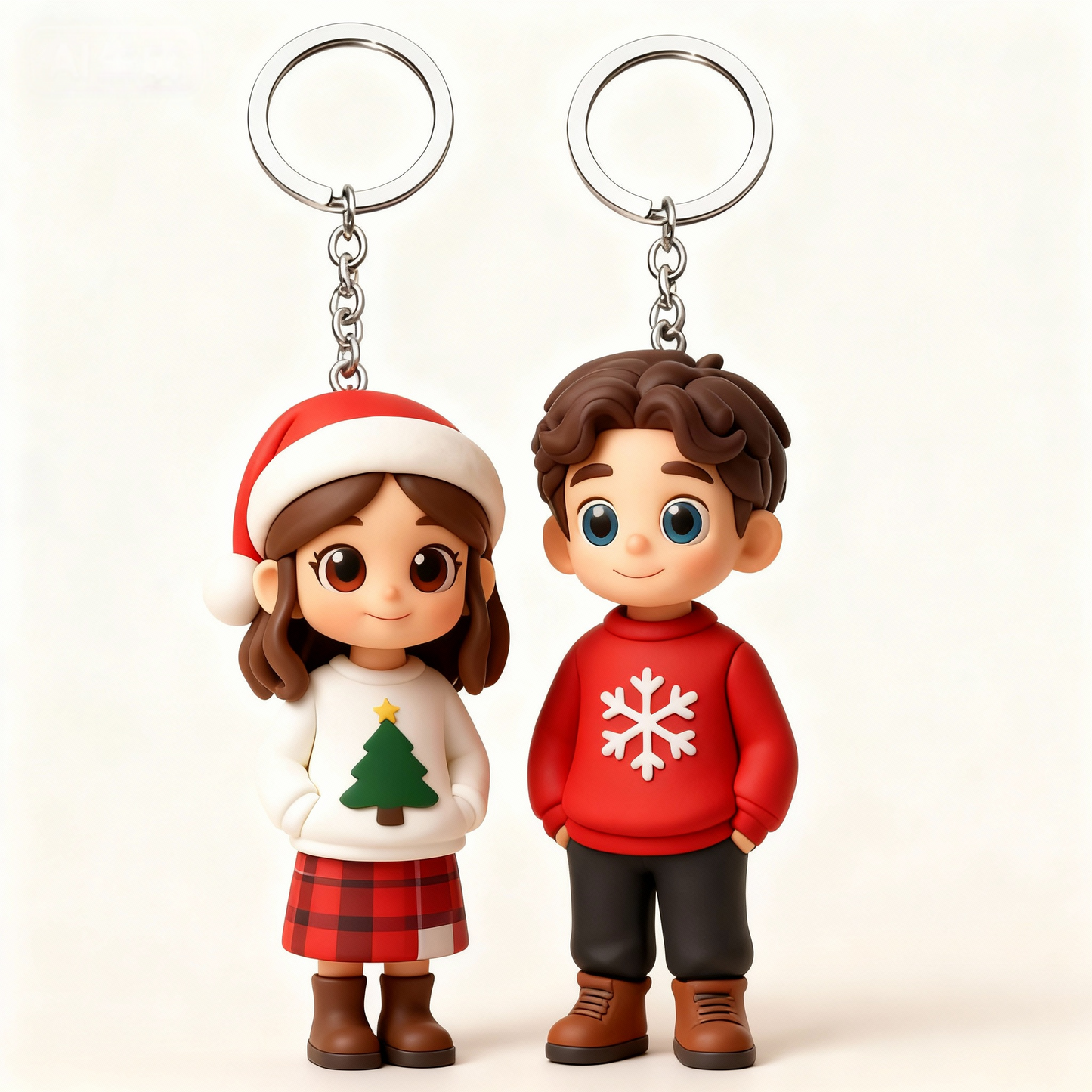 Regalo di Natale Personalizzato – Portachiavi o Mini Figura 3D dalla Tua Foto