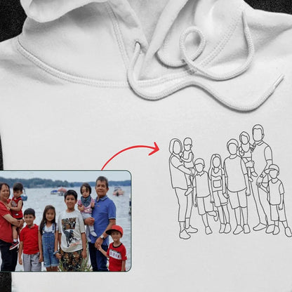Speciale Festa Della Mamma: Felpa Con Foto Personalizzata "Ricordi Ricamati"
