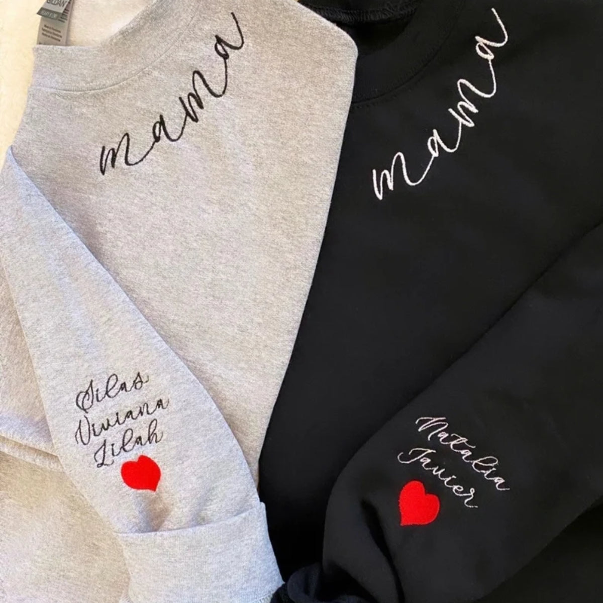Felpa personalizzata per mamma con nome del bambino ONSeve, felpa personalizzata per mamma, felpa regalo per mamma