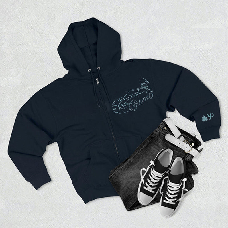 Felpa con cappuccio per auto personalizzata ricamata, felpa per auto personalizzata ricamata, regalo personalizzato per papà, maglietta per auto personalizzata, regalo di felpa personalizzata per lui