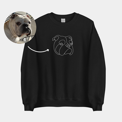 Felpa con cappuccio ricamata personalizzata, regalo per animali domestici