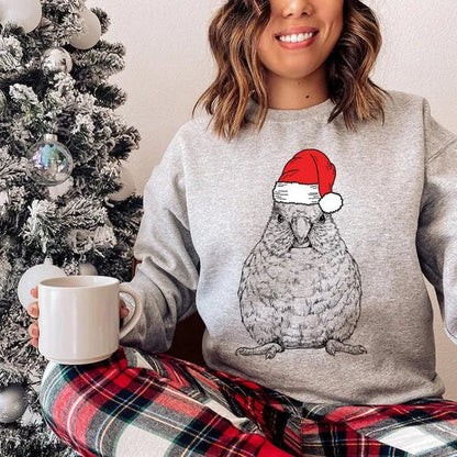 Maglione natalizio personalizzato per animali domestici - Felpa natalizia personalizzata per cani e gatti con design a cappello di Babbo Natale