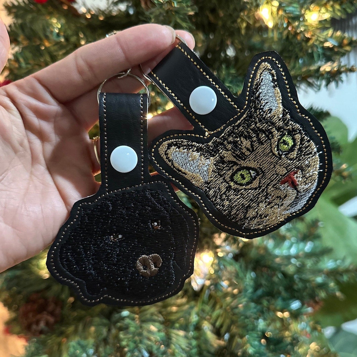 Portachiavi Con Ricamo Personalizzato Per Animali Domestici Portachiavi Con Ricamo Personalizzato Per Animali