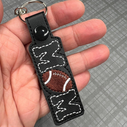 Portachiavi Ricamato A Mano Con La Scritta "Mamma Calciatrice" - Regalo Per Mamme Che Celebrano Lo Spirito Di Squadra