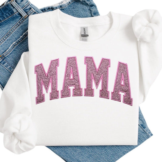 Felpa con ricamo glitterato per mamma, siamo un pullover alla moda, regalo per lei