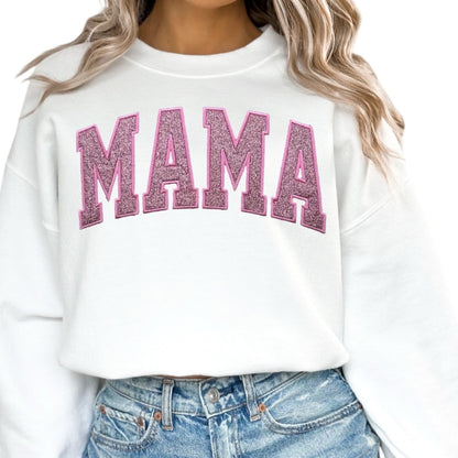 Felpa con ricamo glitterato per mamma, siamo un pullover alla moda, regalo per lei