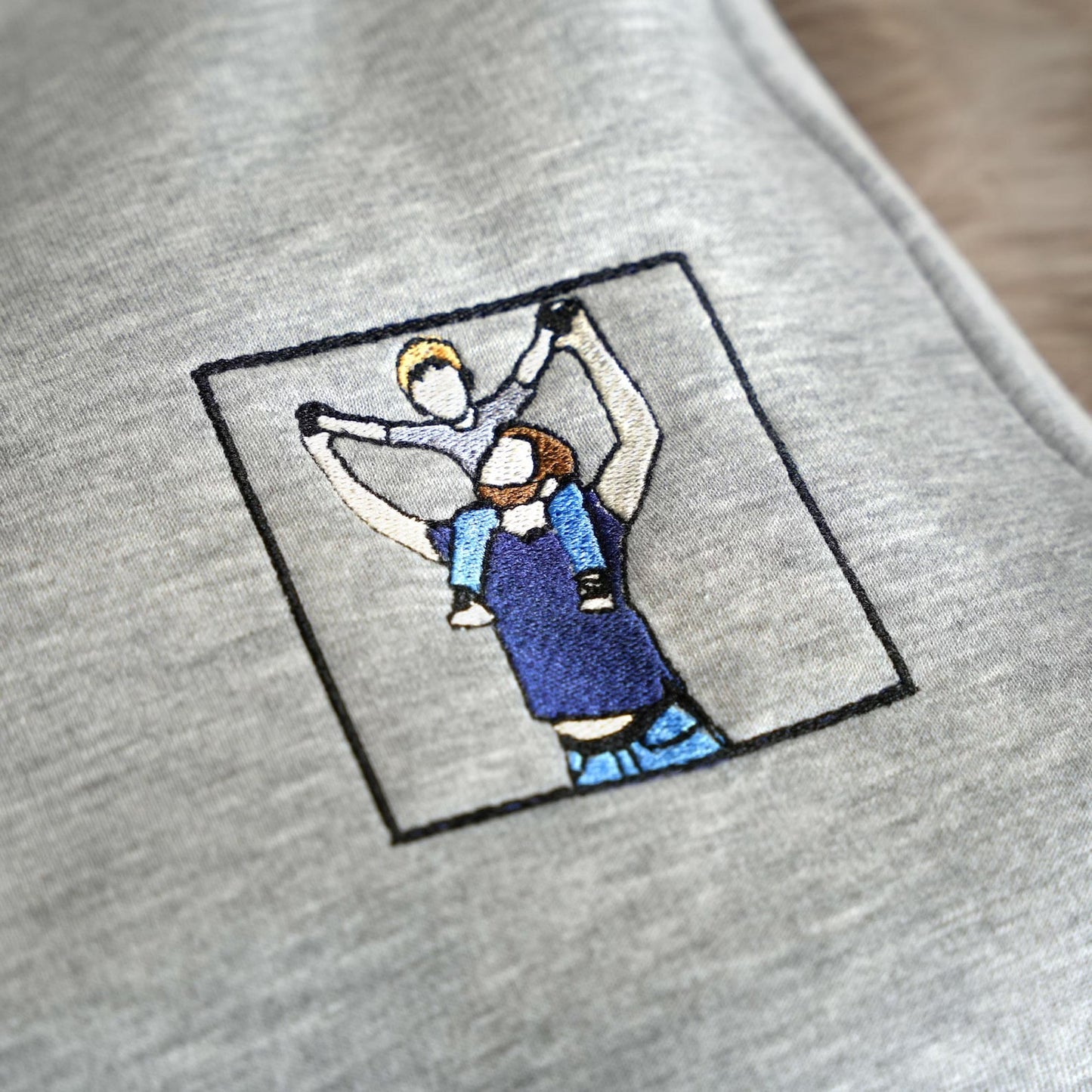 Felpa personalizzata con ritratto ricamato da foto, felpa con cappuccio ricamata personalizzata, regalo per papà, regalo per lui, girocollo personalizzato
