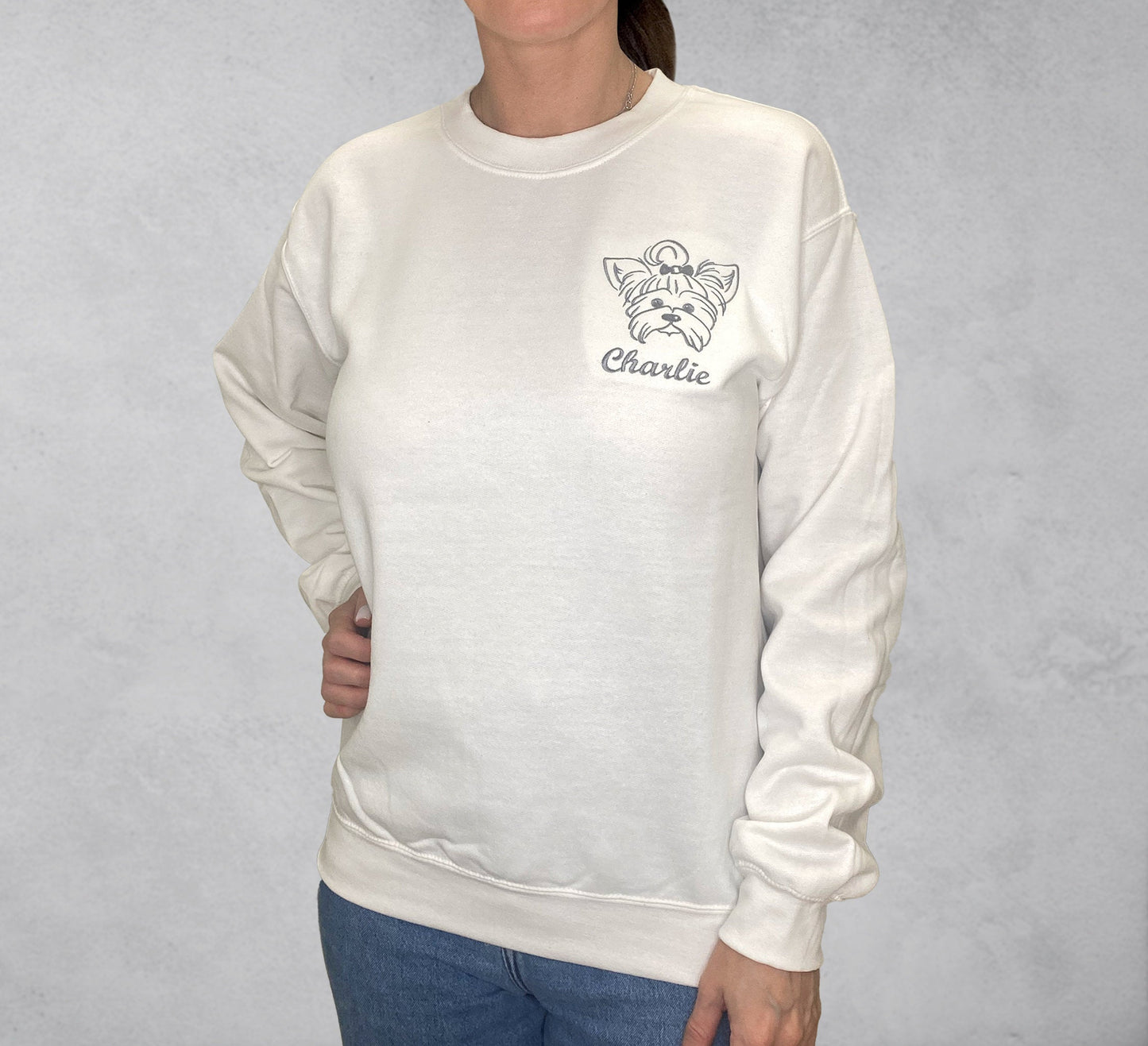 Felpa con ricamo per animali domestici, felpa con cappuccio con ricamo a forma di muso di cane, felpa personalizzata con foto di mamma di cane, felpe con cappuccio per cani