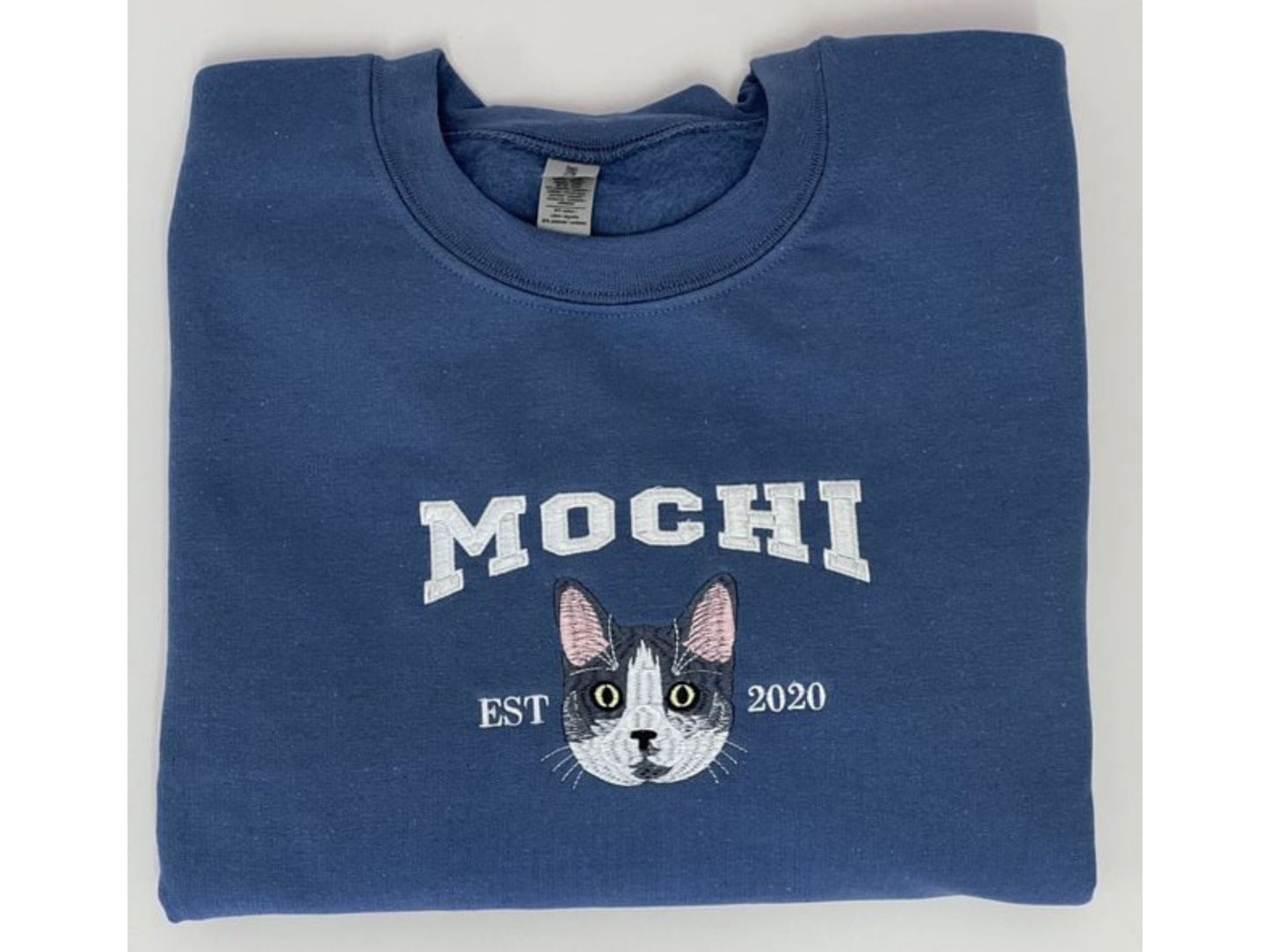 Felpa con cappuccio personalizzata con muso di cane, felpa con ricamo personalizzato per animali domestici da foto, felpa personalizzata con ricamo per cane, felpa con muso di animale domestico, girocollo, maglietta o felpa con cappuccio