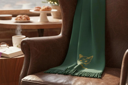 Sciarpa ricamata personalizzata con ritratto di animale domestico: il regalo perfetto per i proprietari di animali domestici