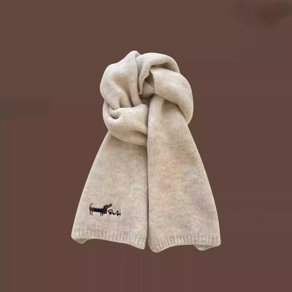 Sciarpa ricamata con ritratto di animale domestico, sciarpa personalizzata con volto e nome dell'animale, sciarpa invernale per animali domestici, regalo per gli amanti degli animali, ricordo per animali domestici, regalo di Natale