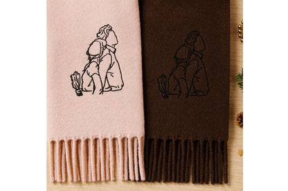 Sciarpa personalizzata con volto o nome: un caldo ricordo per l'inverno