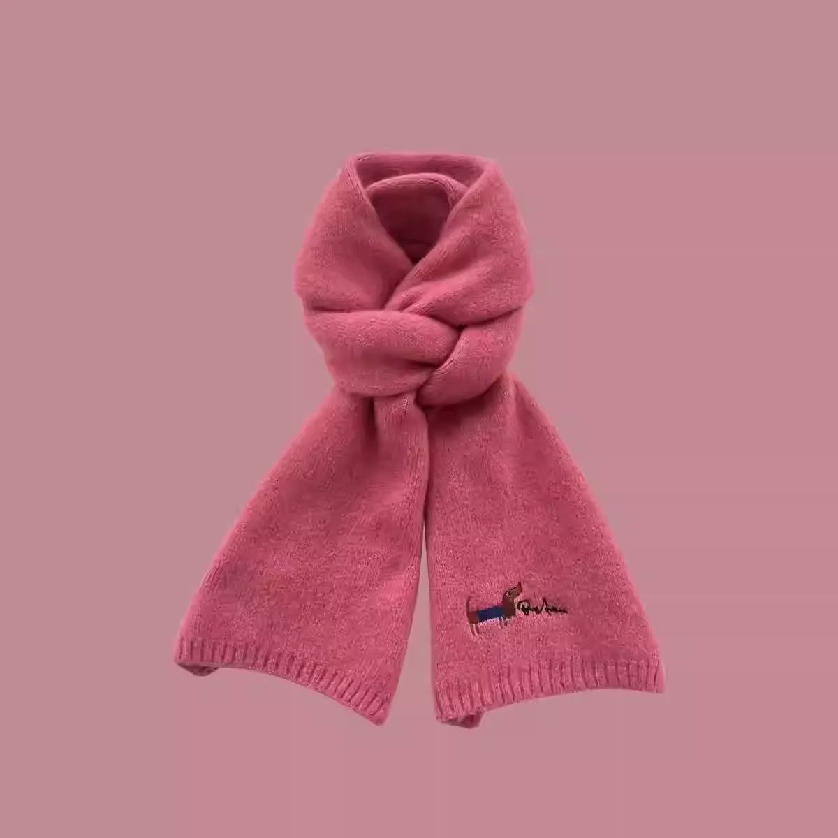 Sciarpa ricamata con ritratto di animale domestico, sciarpa personalizzata con volto e nome dell'animale, sciarpa invernale per animali domestici, regalo per gli amanti degli animali, ricordo per animali domestici, regalo di Natale